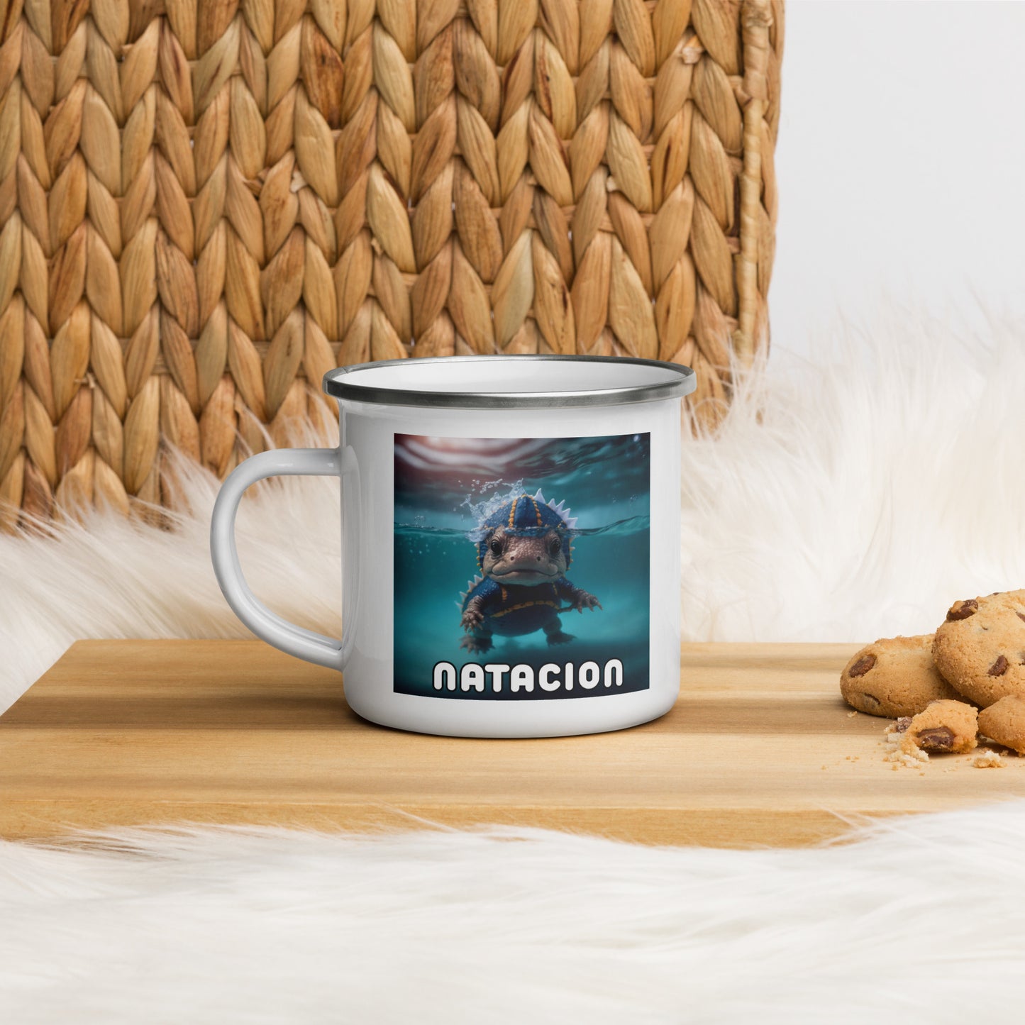 Dino Profesiones Natación  Taza