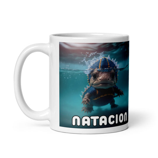 Dino Profesiones Natación  Taza