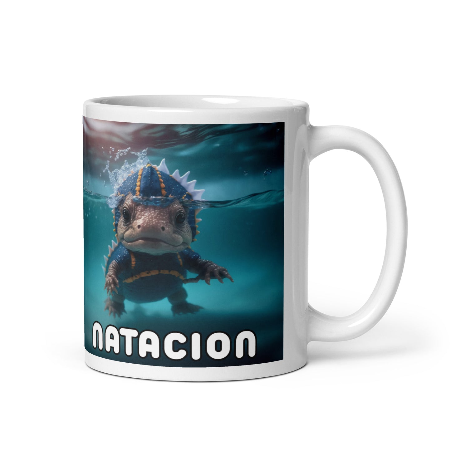 Dino Profesiones Natación  Taza