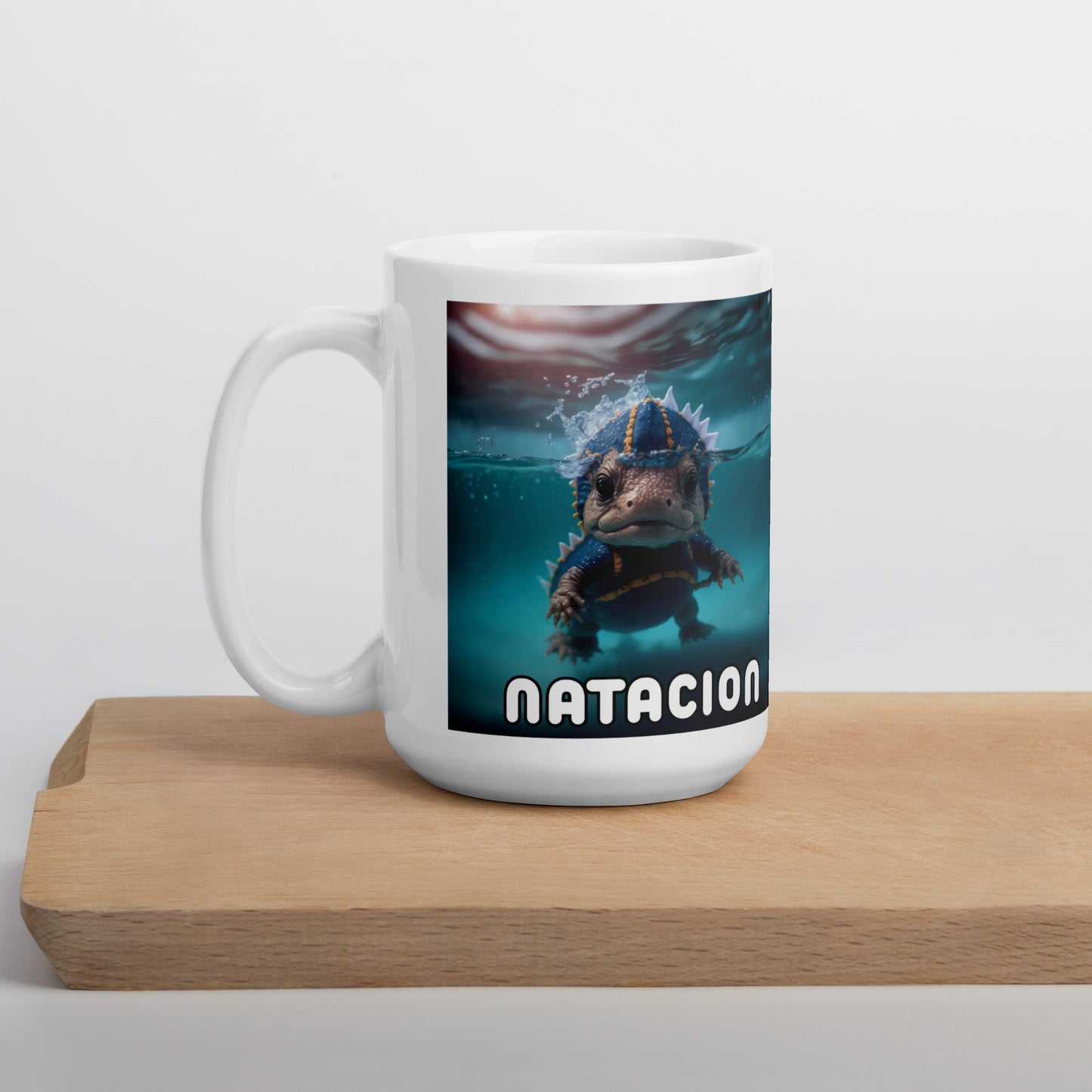 Dino Profesiones Natación  Taza