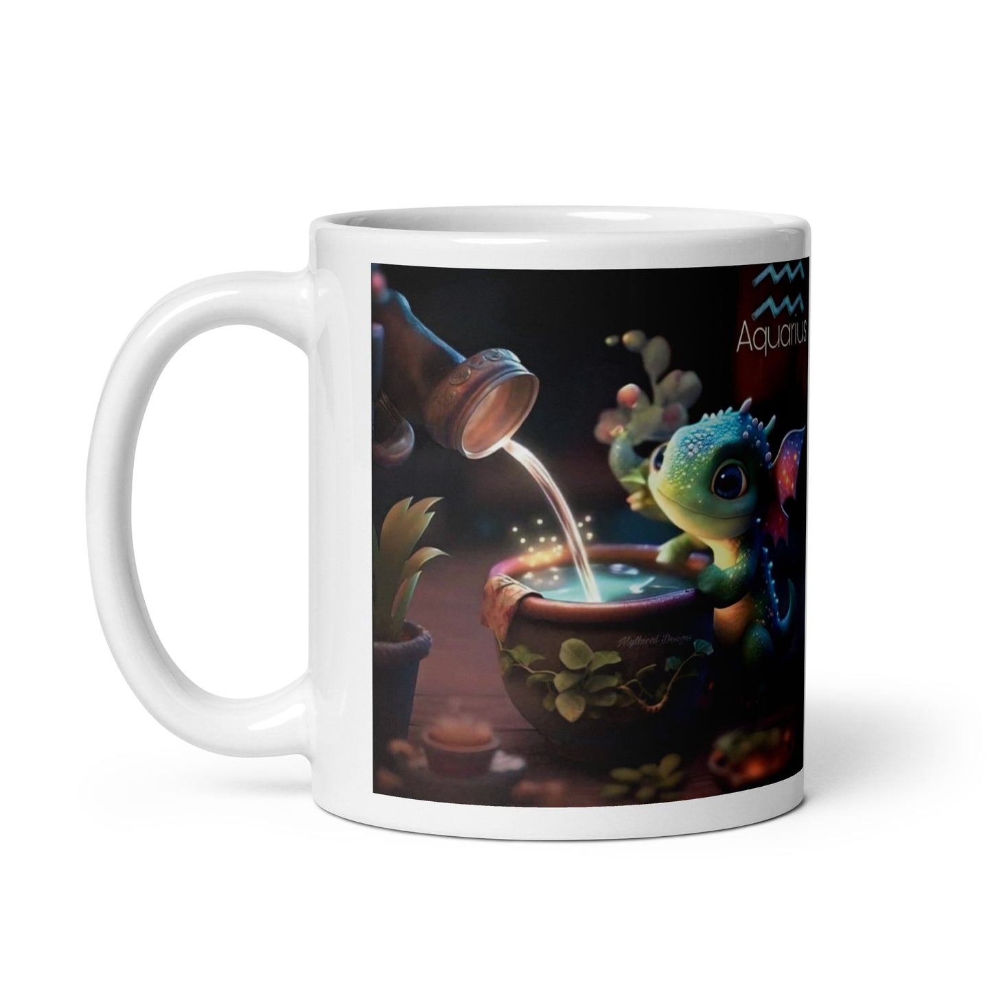 Dragón (Acuario) Signos Zodiacales Taza