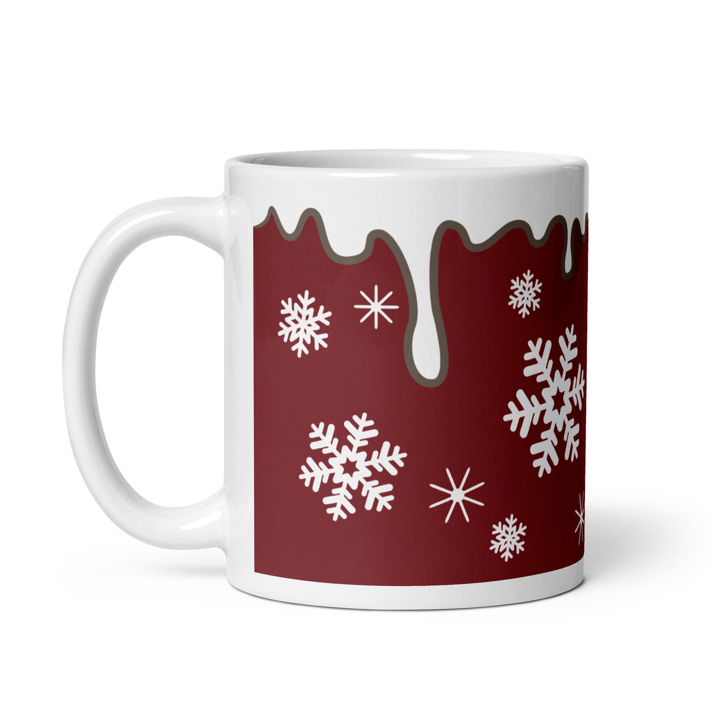 Copos De Nieve Navidad Taza