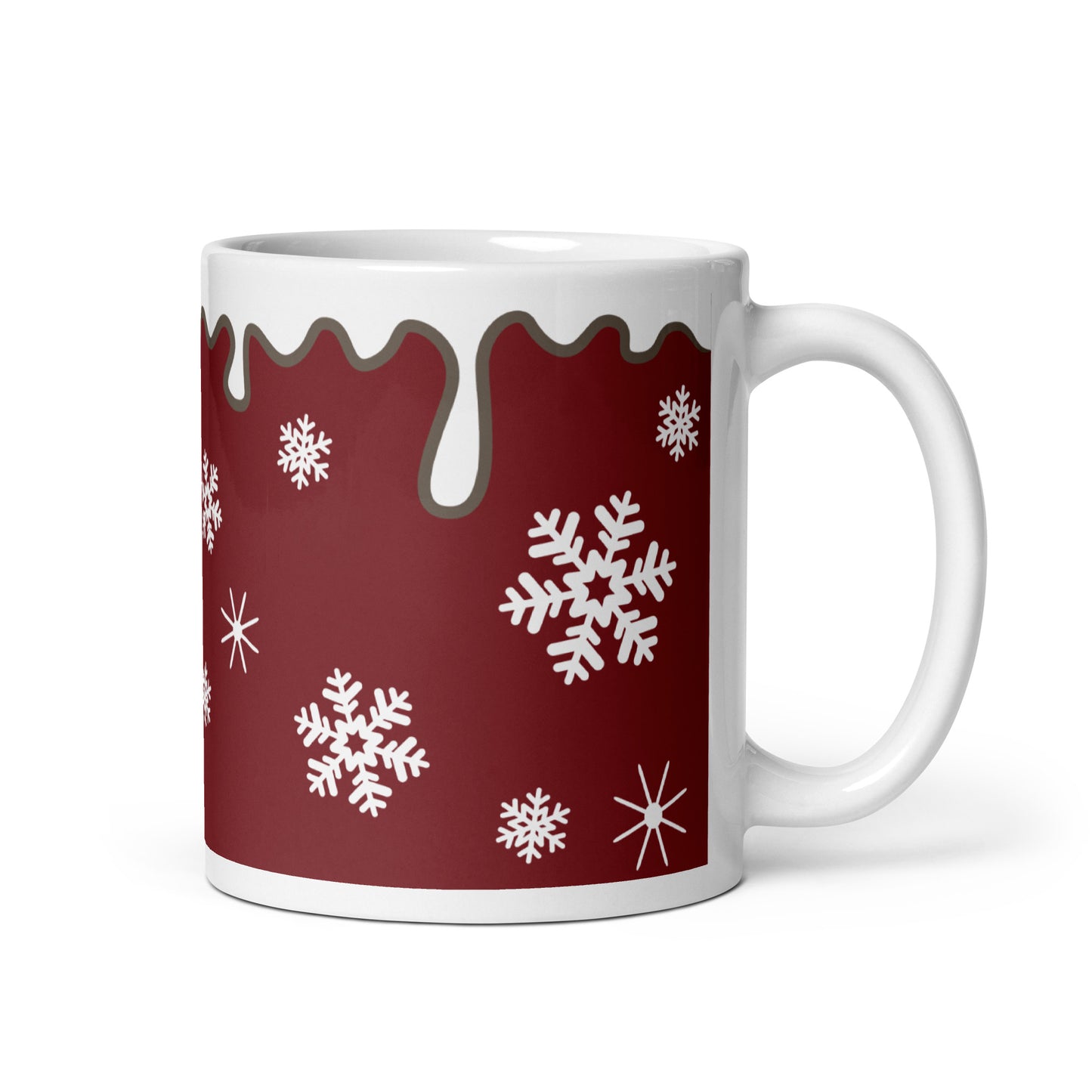 Copos De Nieve Navidad Taza