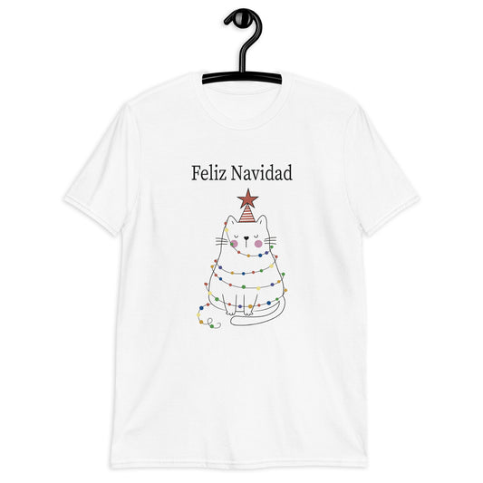 Gato Feliz Navidad  Playera