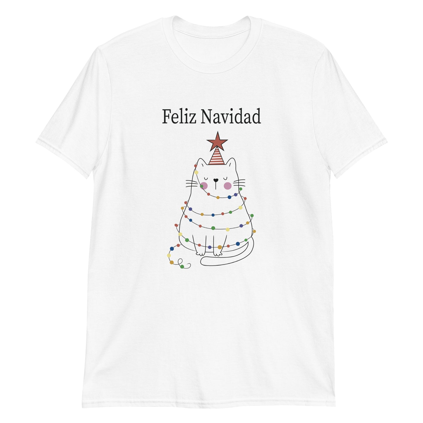 Gato Feliz Navidad  Playera