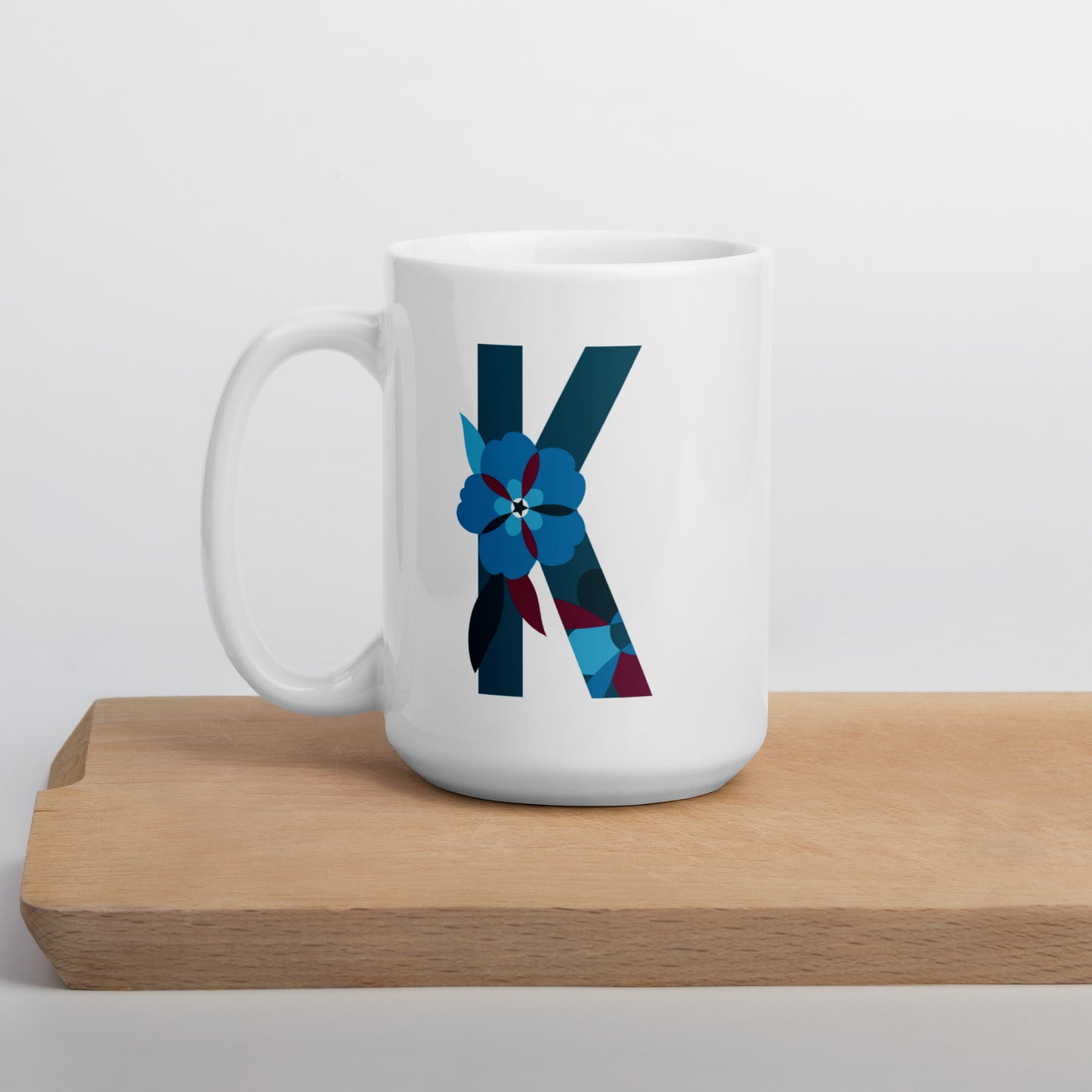 Letras Flor Taza