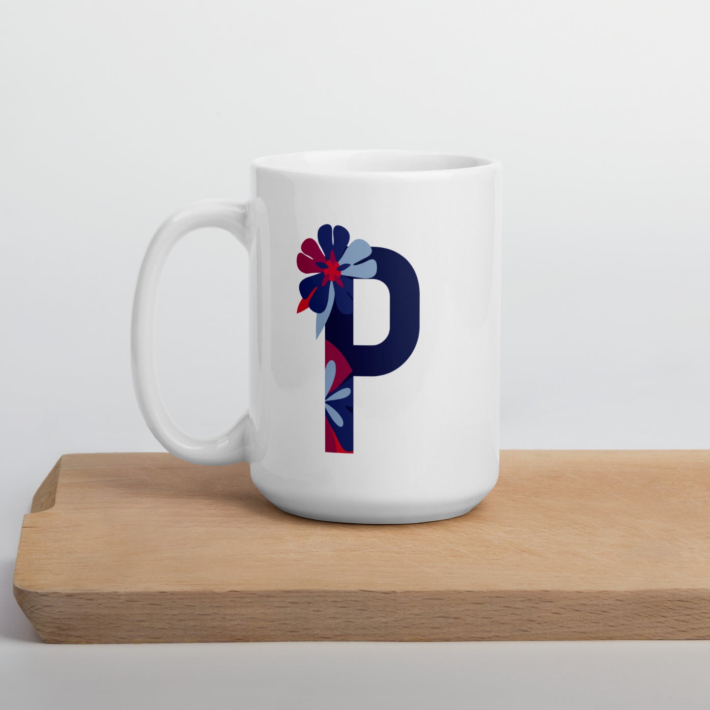 Letras Flor Taza