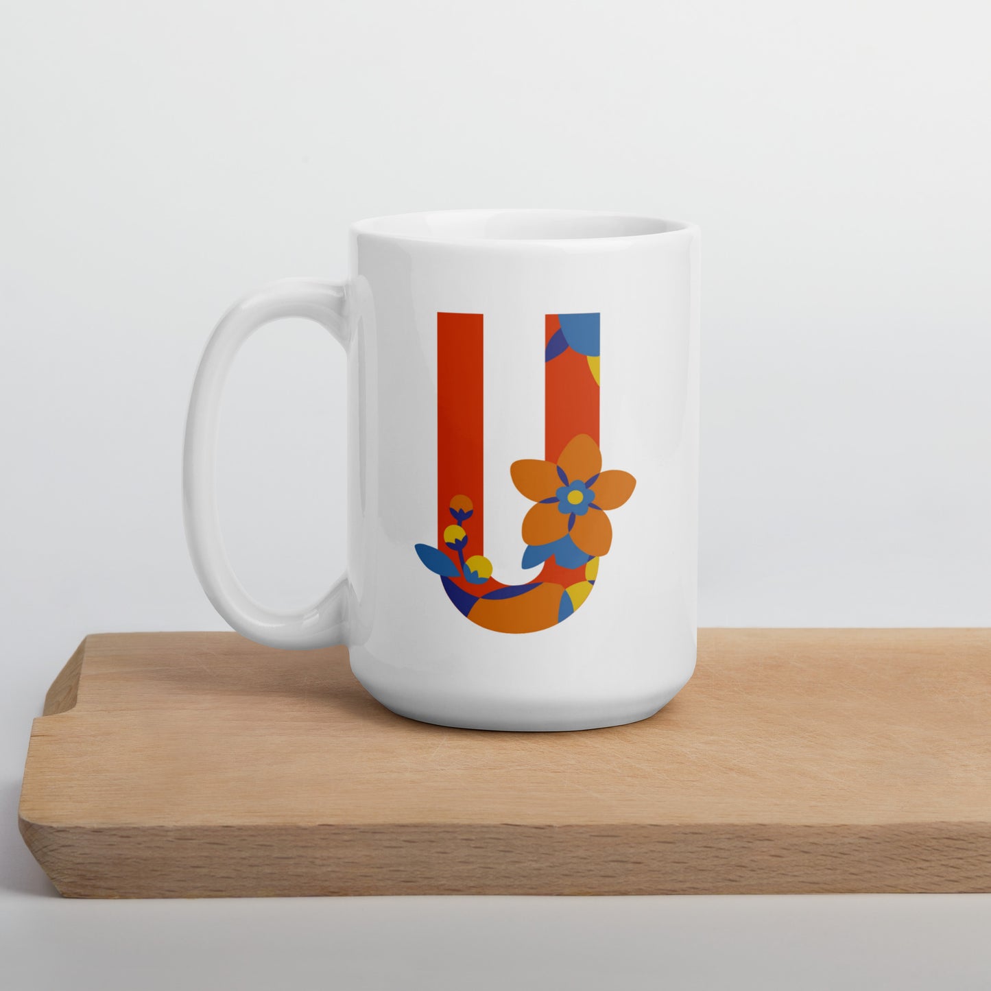 Letras Flor Taza