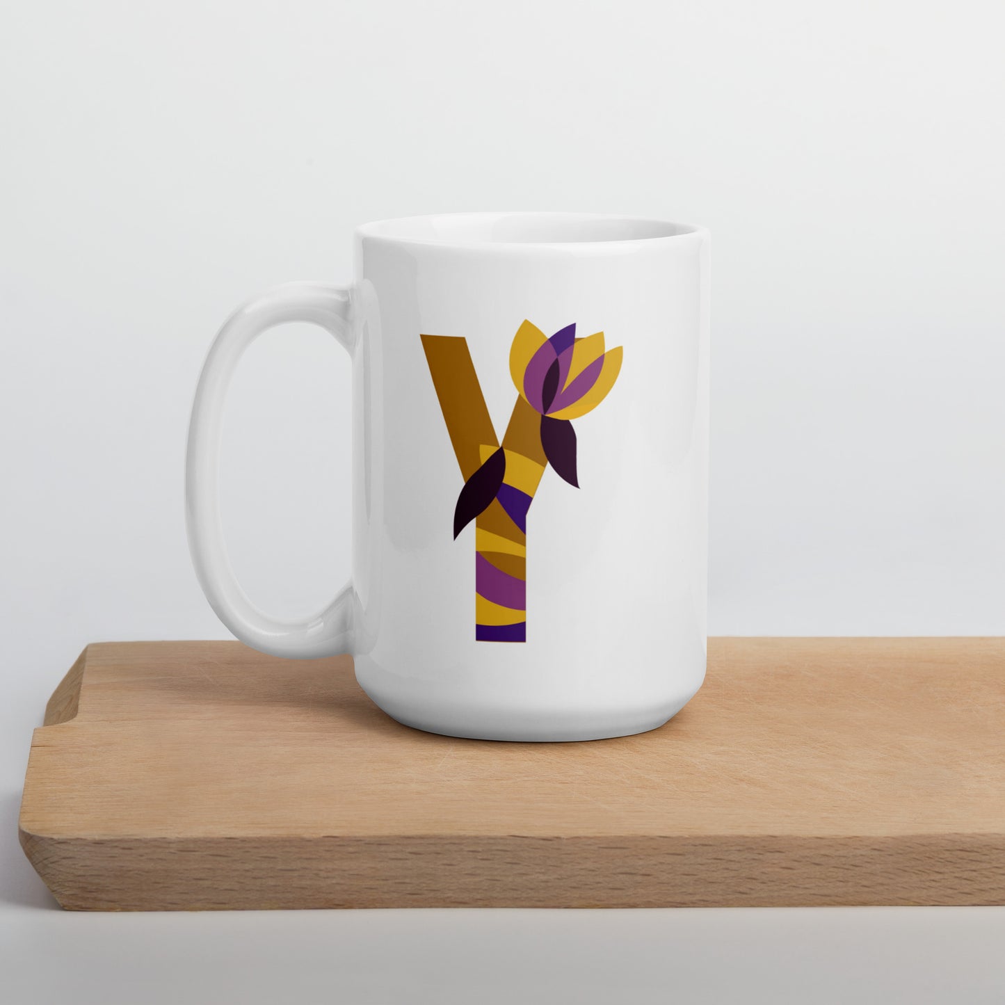 Letras Flor Taza
