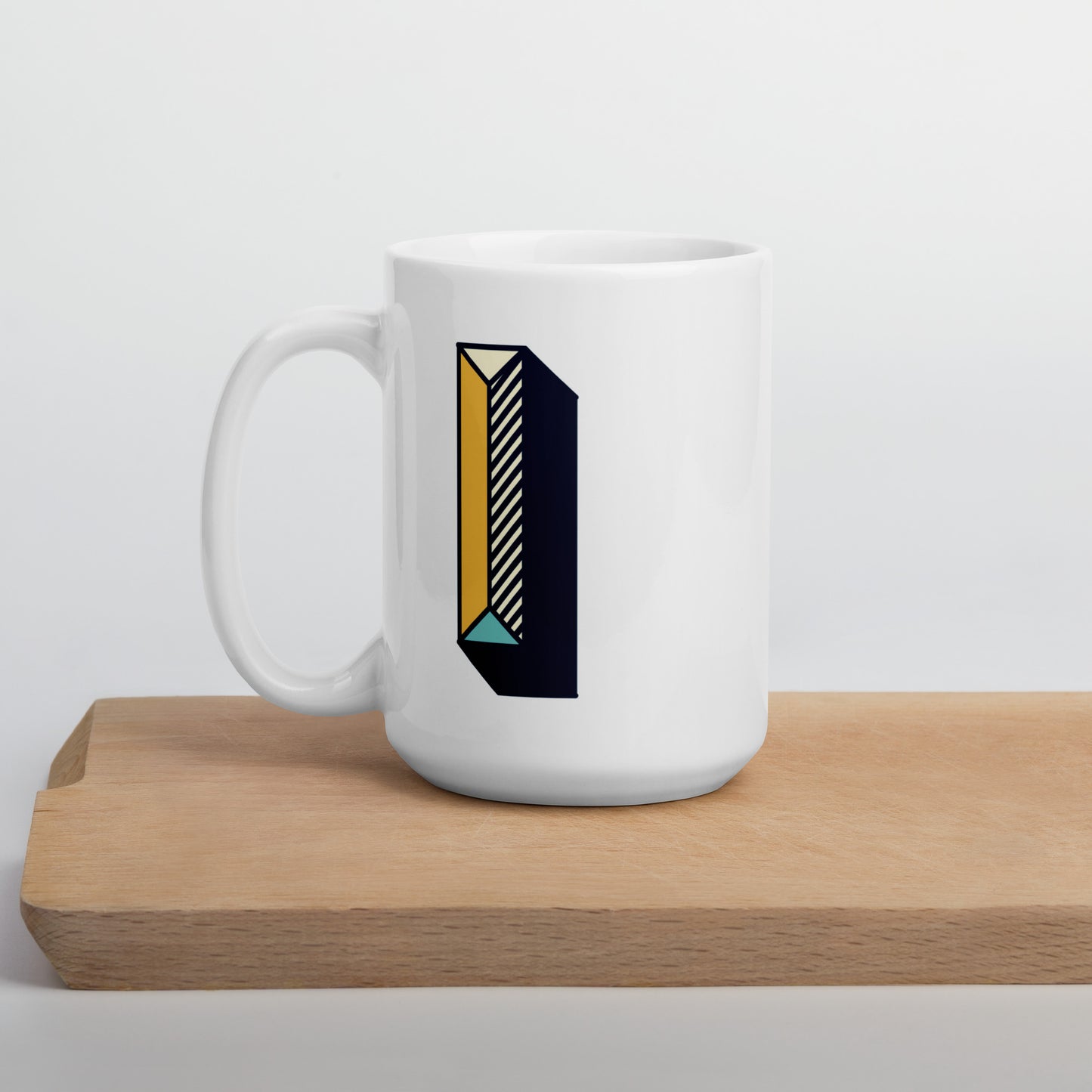 Letras Lineas Retro Taza