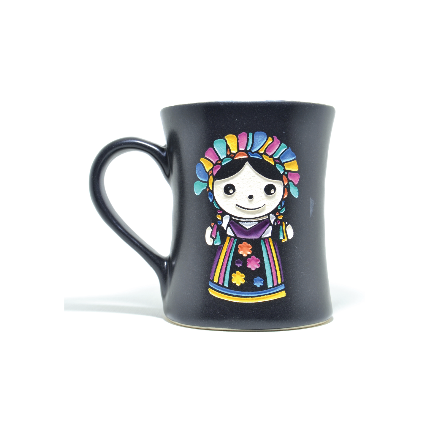 Taza Mexicana Artesanal María Muñeca de Trapo