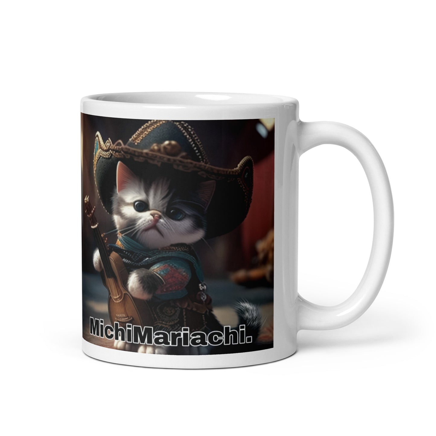 Gato Profesiones Michi Mariachi Taza