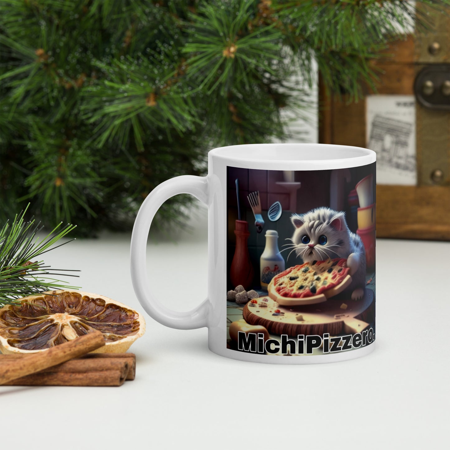 Gato Profesiones Michi Pizzero Taza