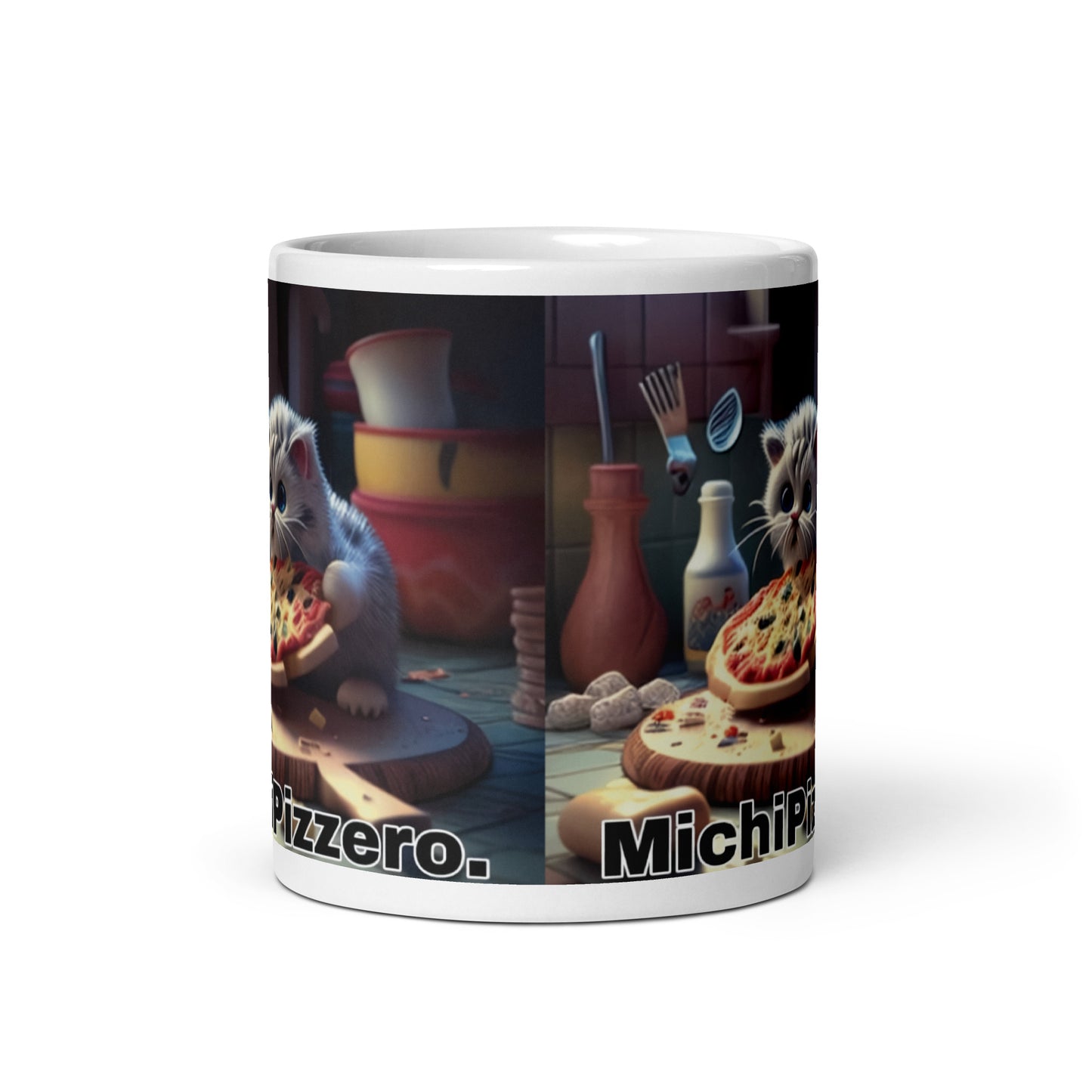 Gato Profesiones Michi Pizzero Taza