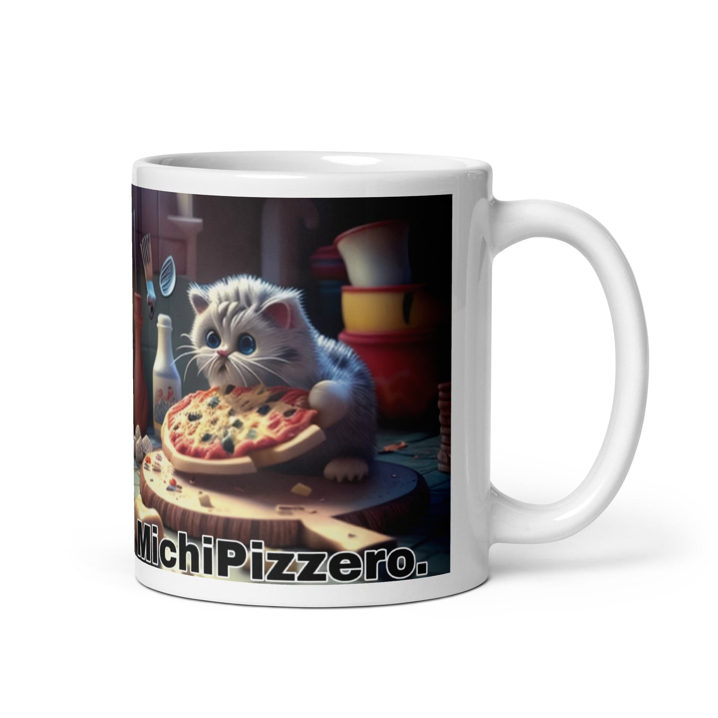 Gato Profesiones Michi Pizzero Taza