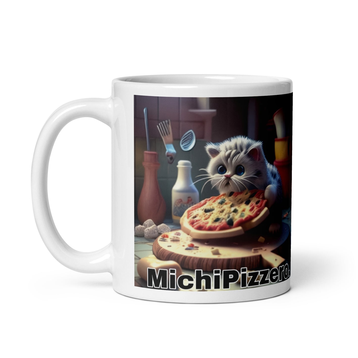 Gato Profesiones Michi Pizzero Taza