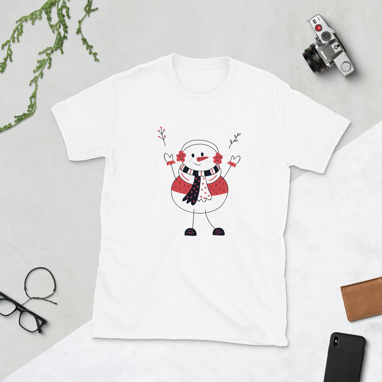 Muñeco De Nieve Playera Navidad