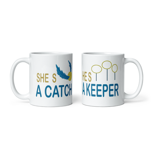 She’s A Catch He’s A Keeper Kit Harry Potter Tazas