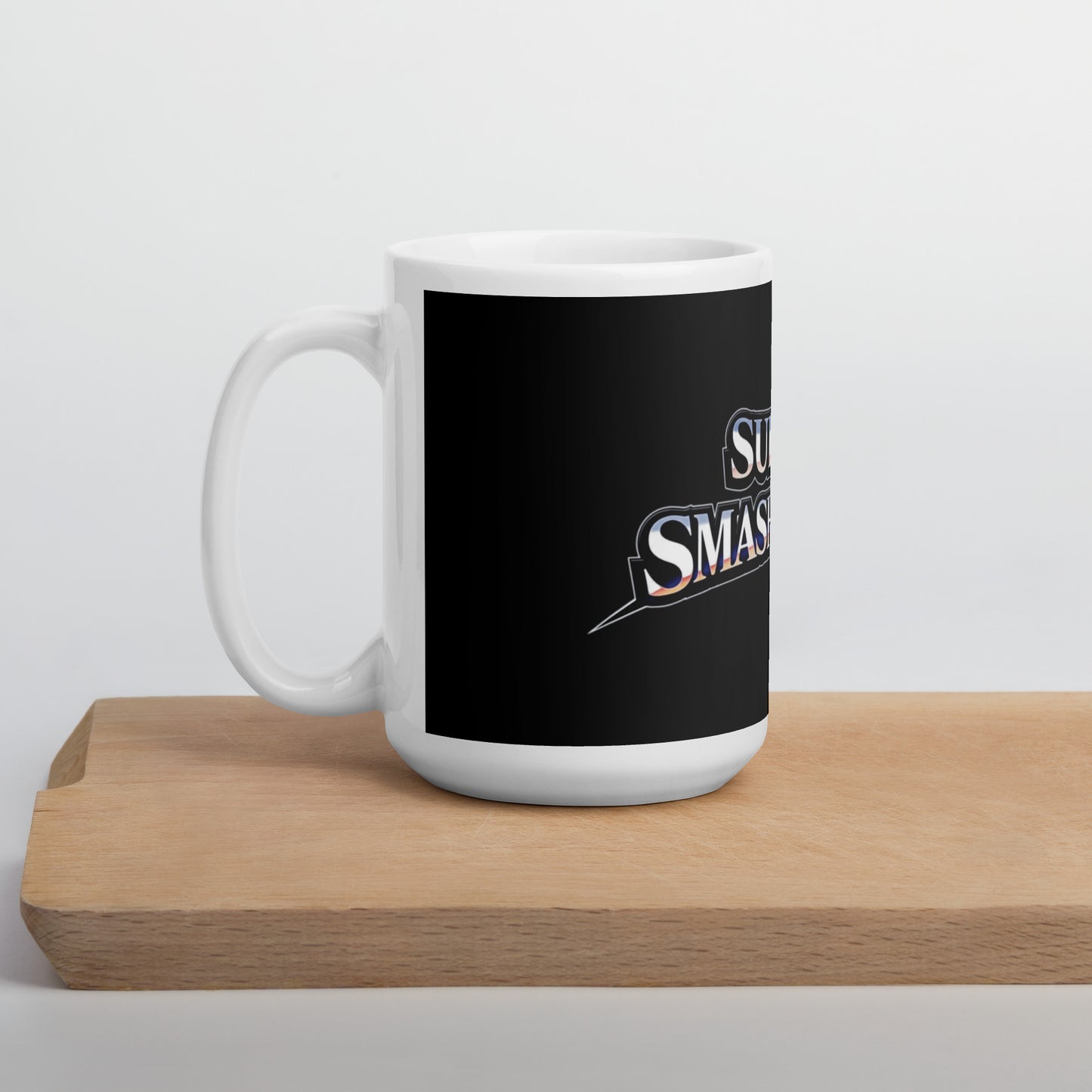 Super Smash Bros Logo Videojuego Taza