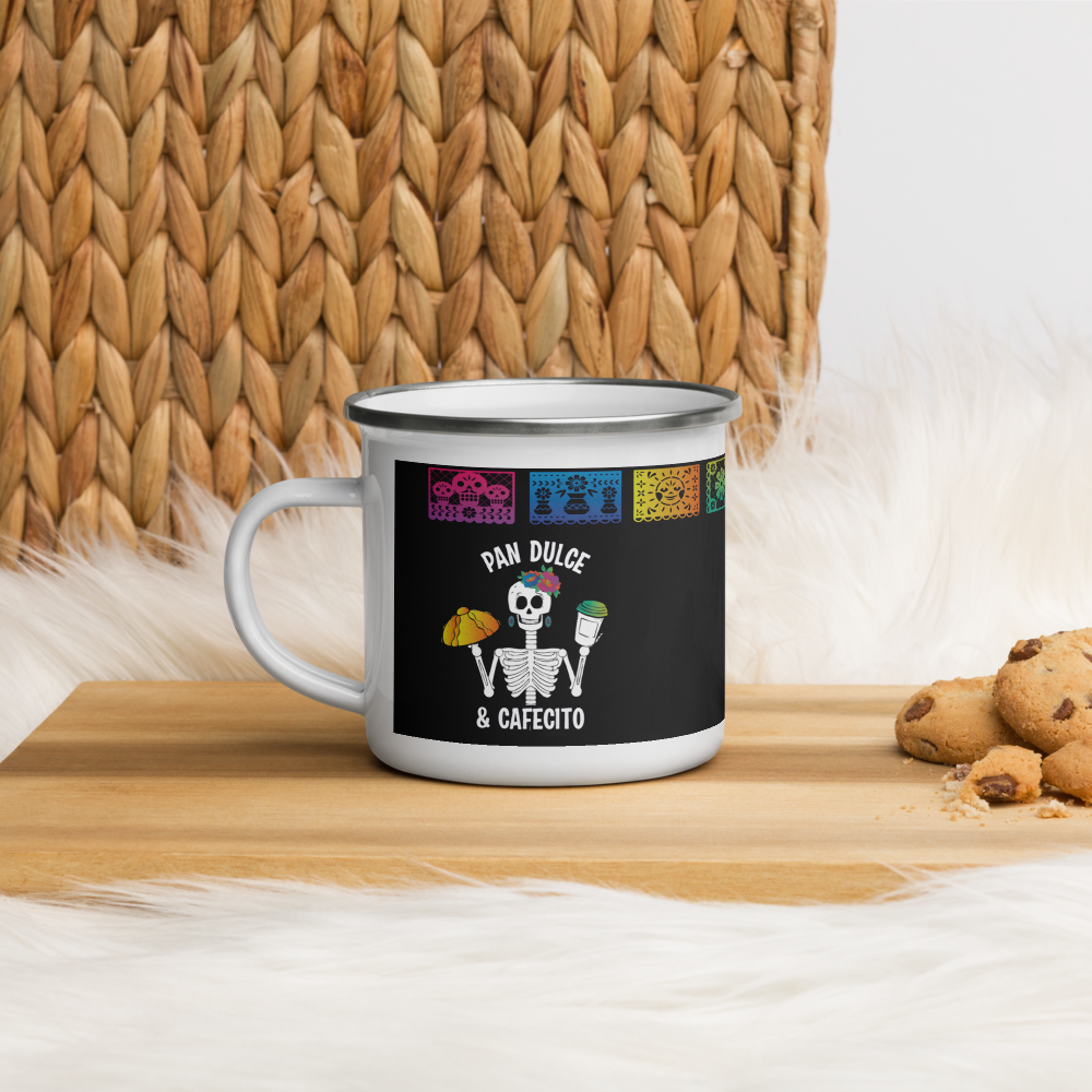 Calavera Pan Dulce Y Cafecito Taza