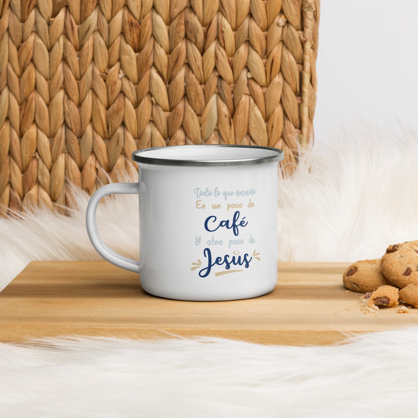 Todo Lo Que Necesito Es Un Poco De Café Y Otro Poco de Jesús Taza