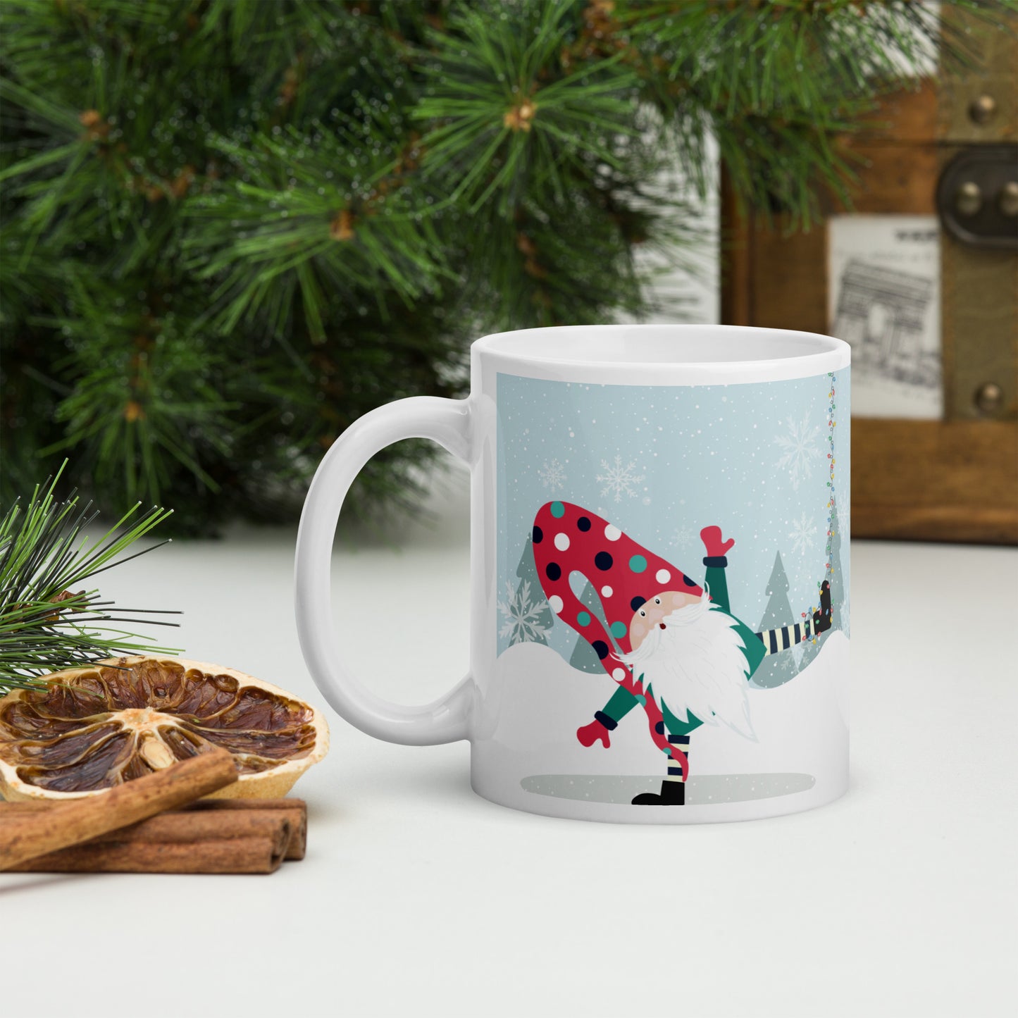 Gnomo Navidad Taza