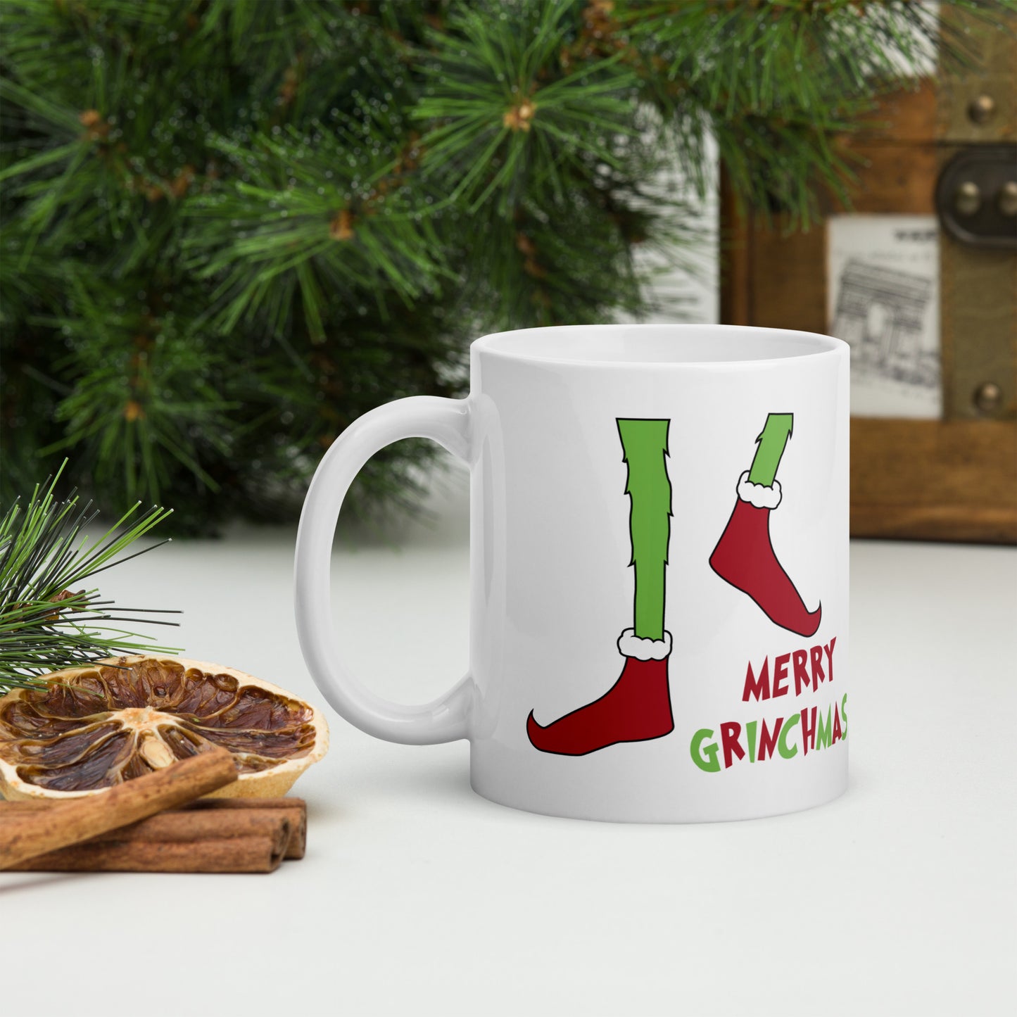 Merry Grinchmas Navidad Taza