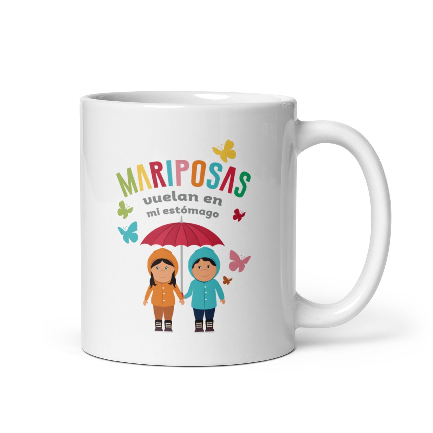 Mariposas Vuelan En Mi Estomago Taza