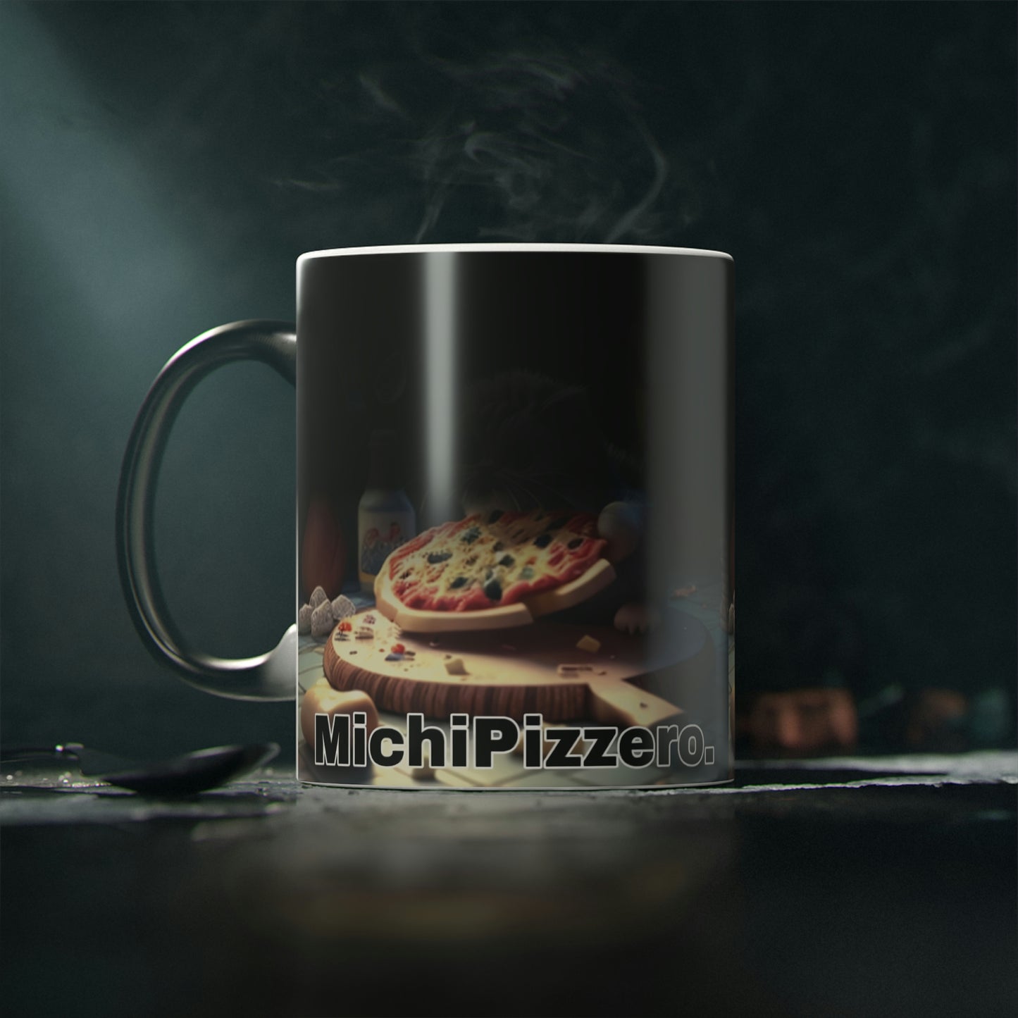 Gato Profesiones Michi Pizzero Taza