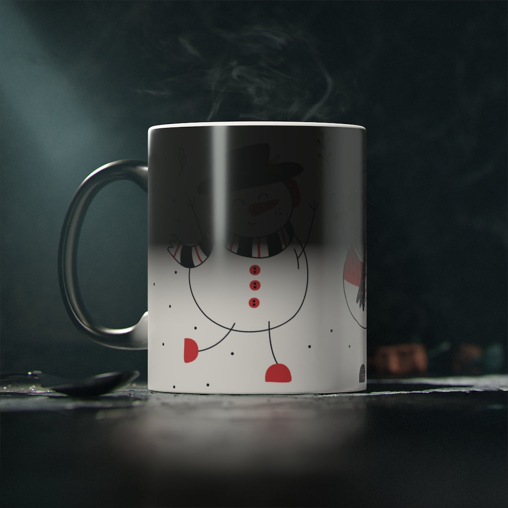 Muñecos De Nieve Taza Navidad