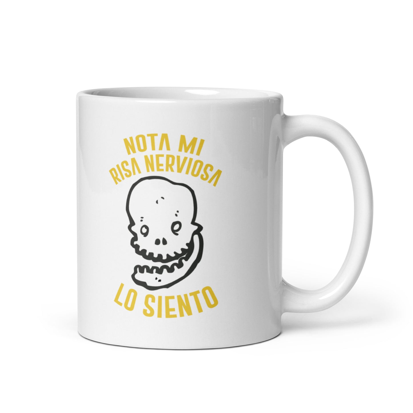 Nota Mi Risa Nerviosa Lo Siento Taza