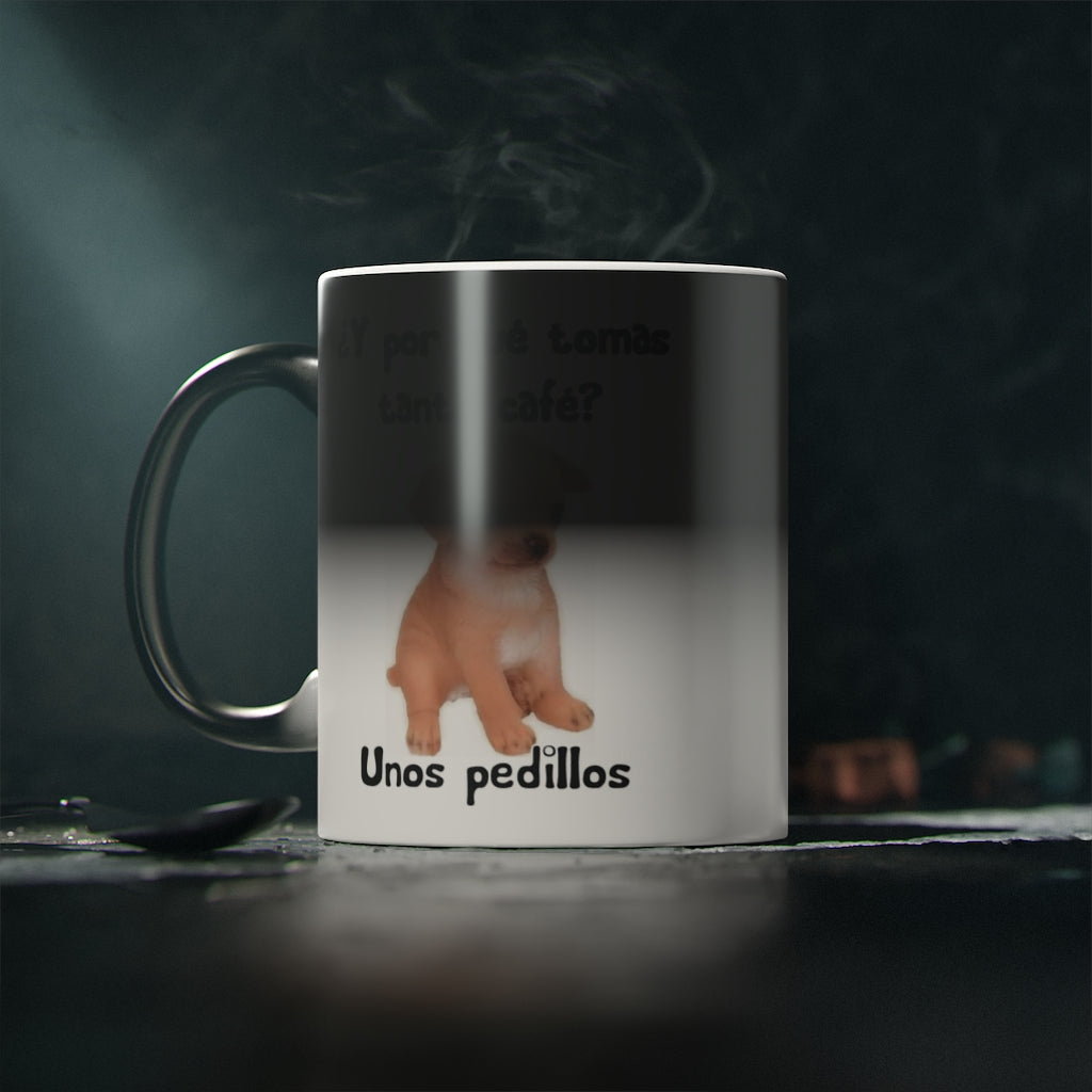 Perrito Pedillos Porqué Tomas Tanto Café Taza