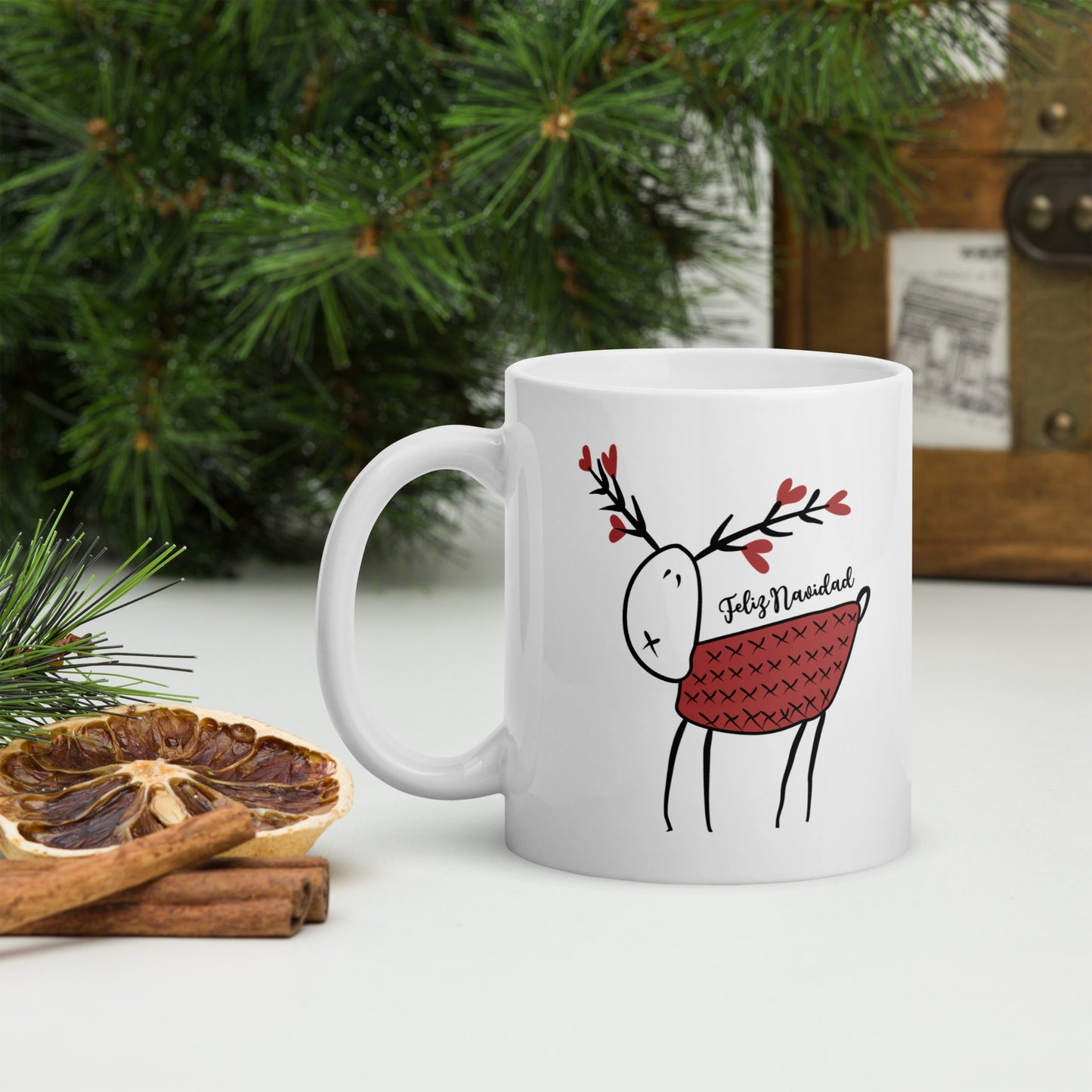 Reno Taza Navidad