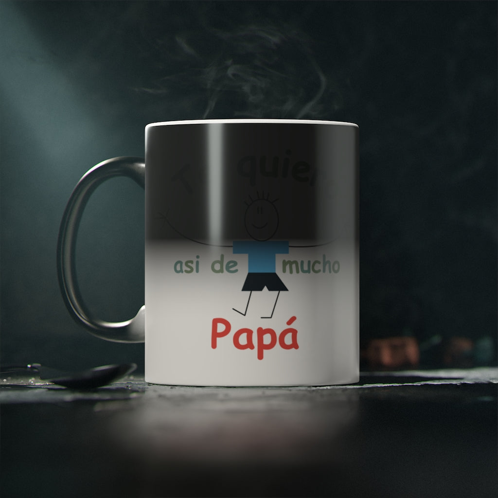 Te Quiero Así de Mucho Papá Taza