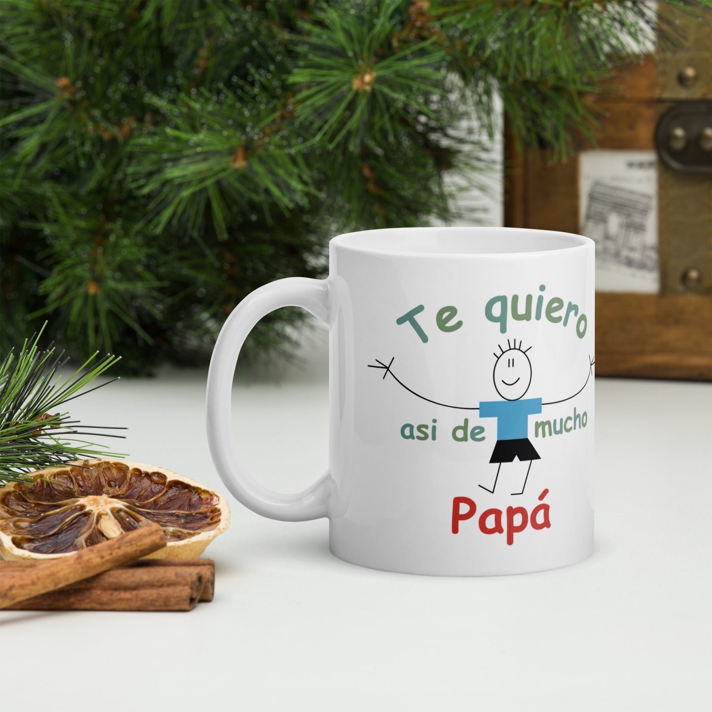 Te Quiero Así de Mucho Papá Taza