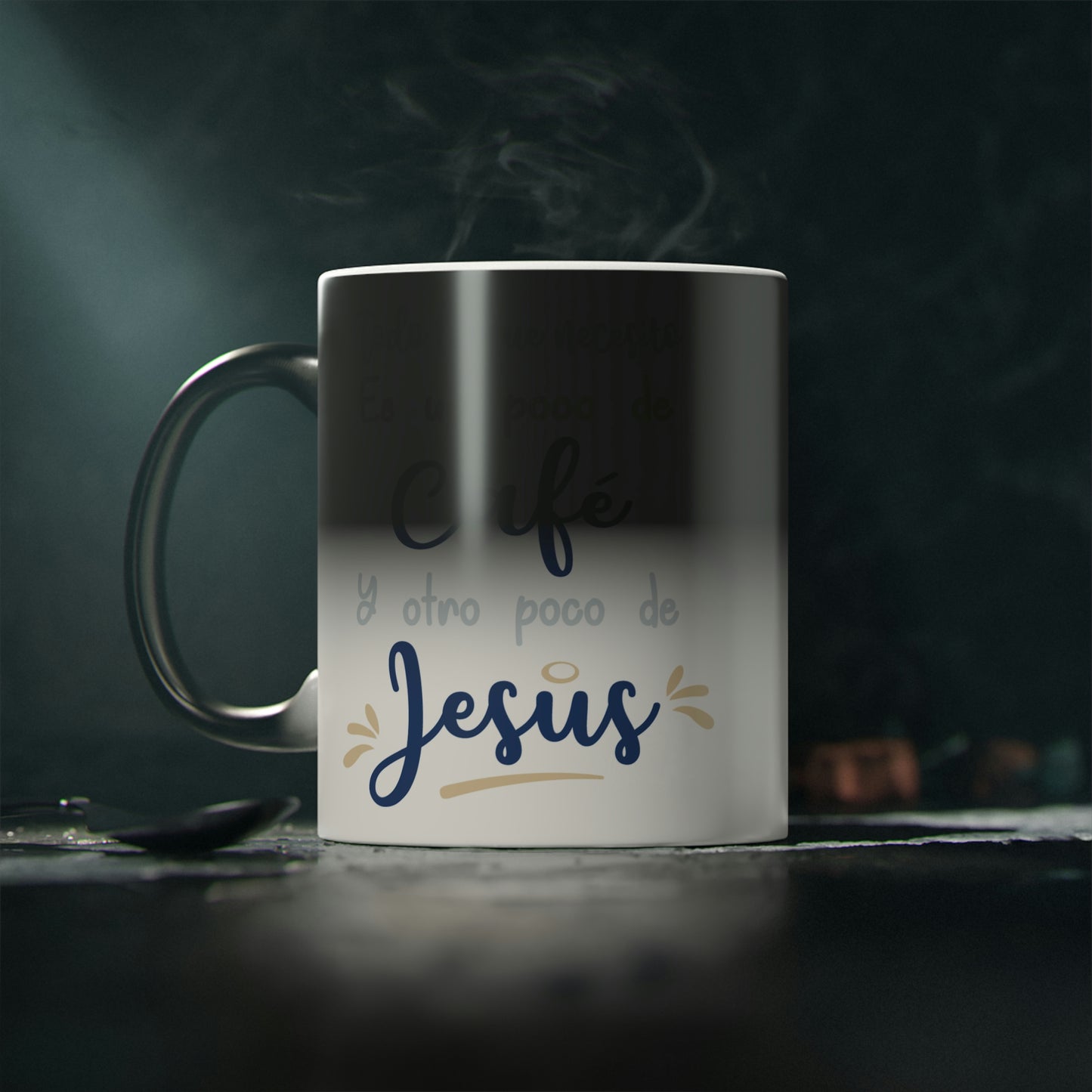 Todo Lo Que Necesito Es Un Poco De Café Y Otro Poco de Jesús Taza