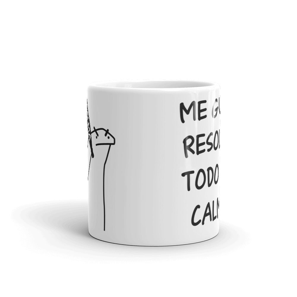 Flork Me Gusta Resolver Todo Con Calma Taza