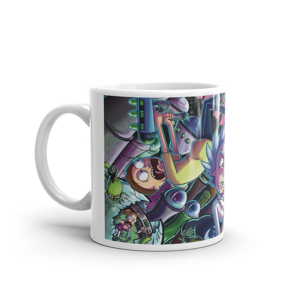 Rick y Morty Cartoon Taza