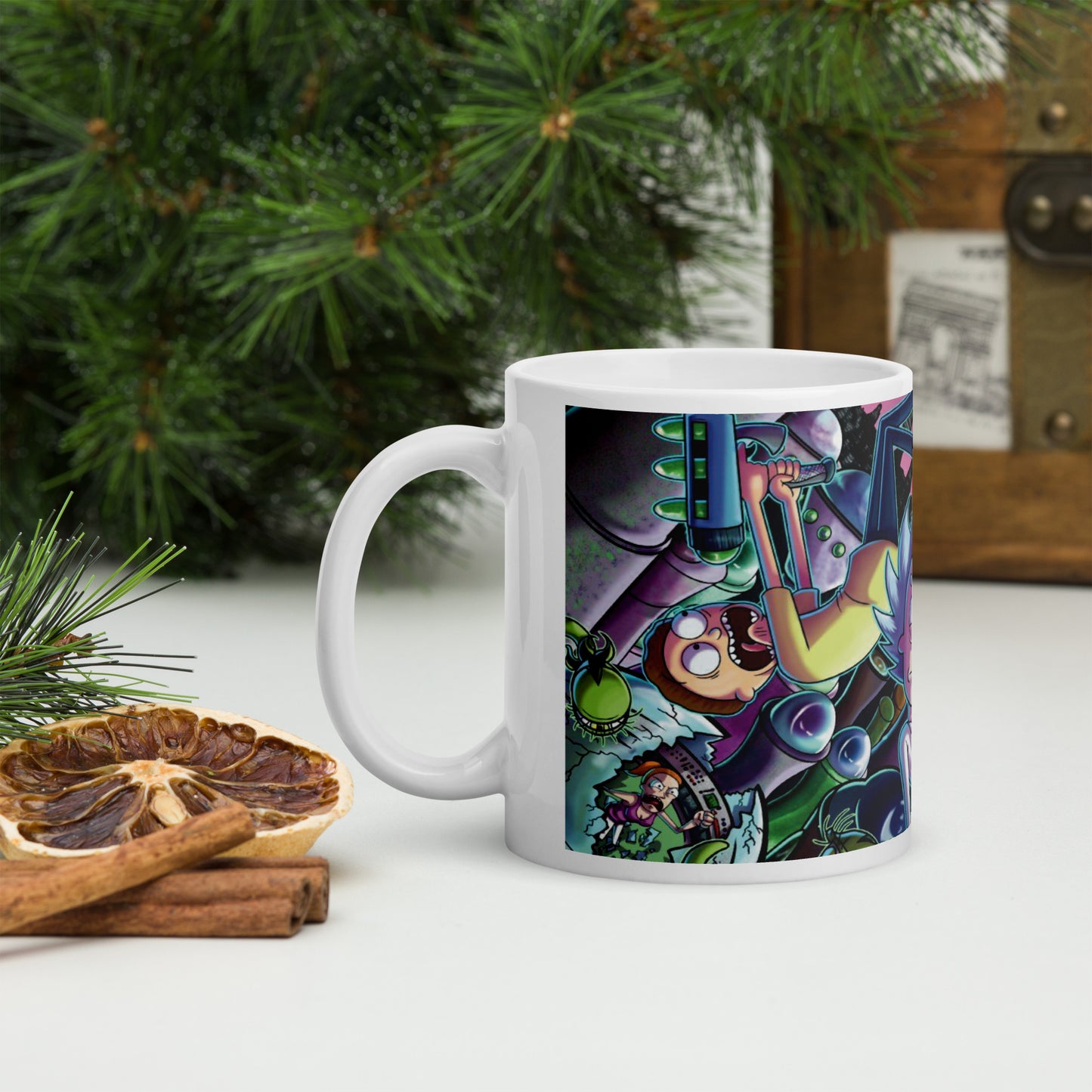 Rick y Morty Cartoon Taza