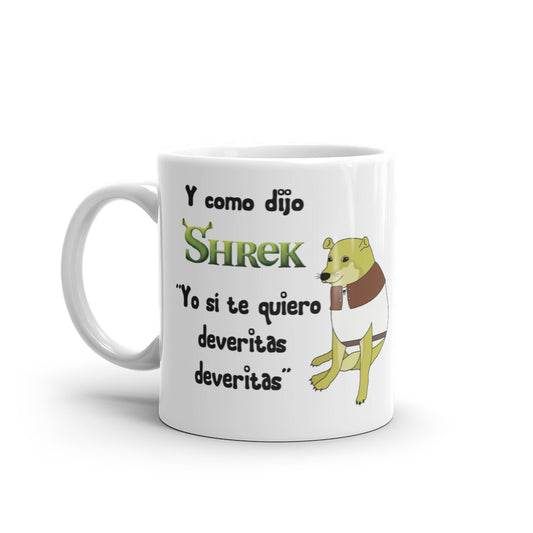 Cheems Y Como dijo  Shrek Taza