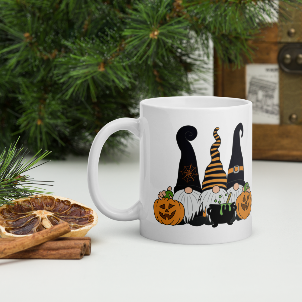 Gnomos Halloween Taza