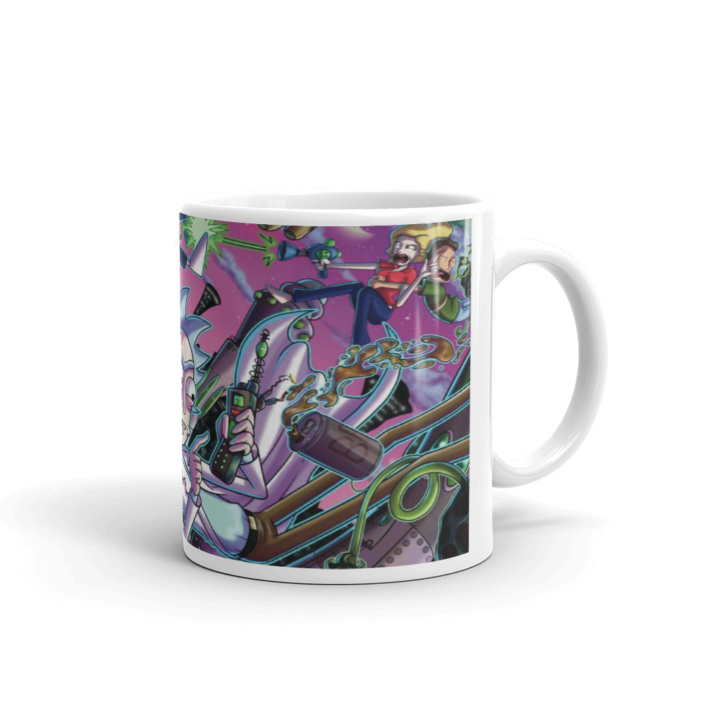 Rick y Morty Cartoon Taza