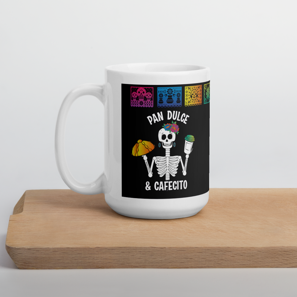 Calavera Pan Dulce Y Cafecito Taza